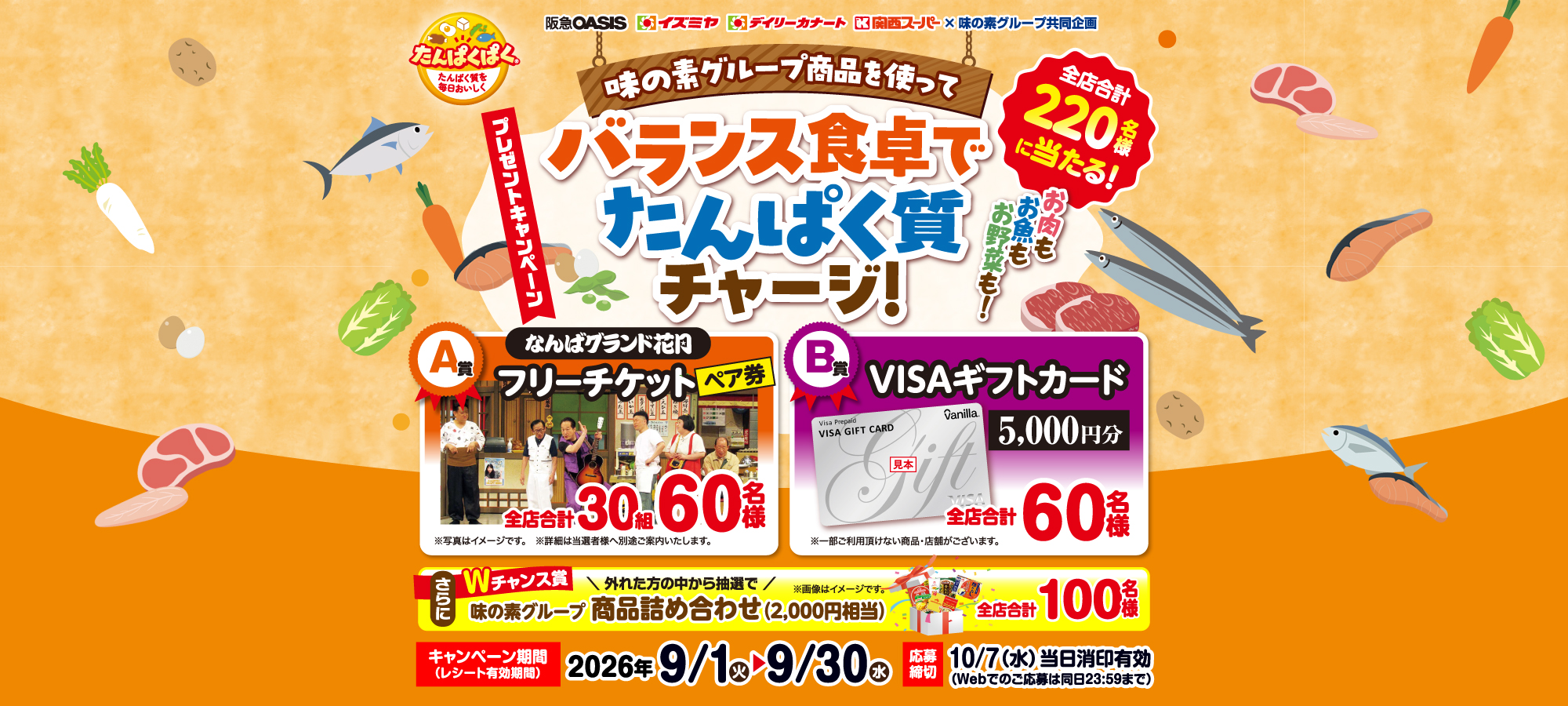 【関西フードマーケット】バランス食卓でたんぱく質チャージ【関西フードマーケット】バランス食卓でたんぱく質チャージ